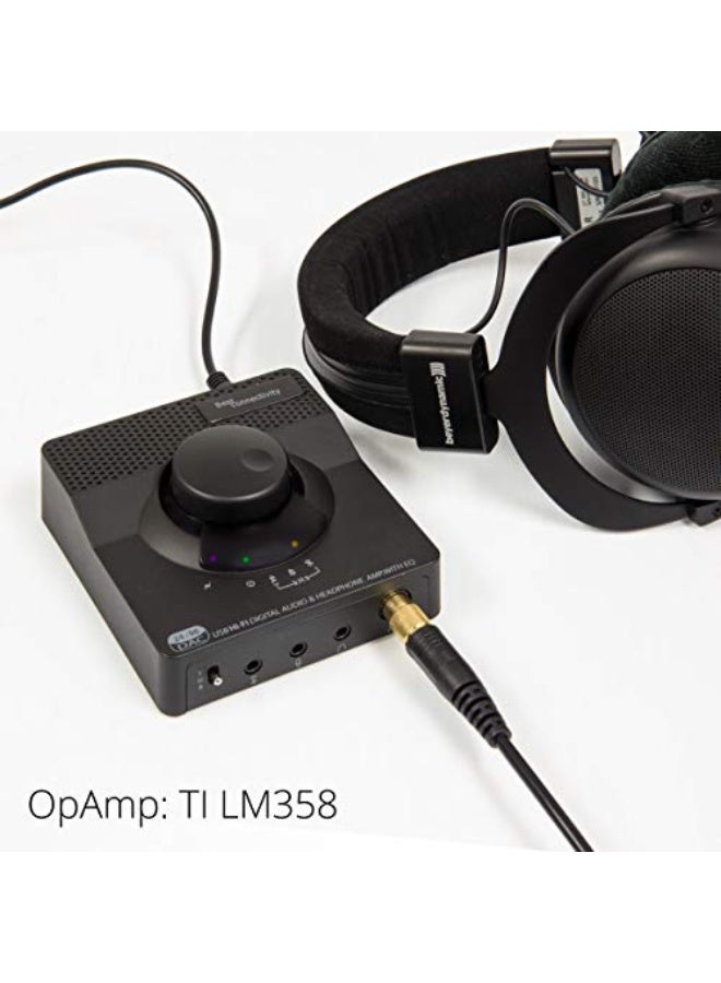 Syba Sonic 24bit 96KHz USB DAC Stereo Headphone Amplifier 2 Stage EQ Digital/Coaxial Output and RCA Output SD-DAC63116 - Image 2