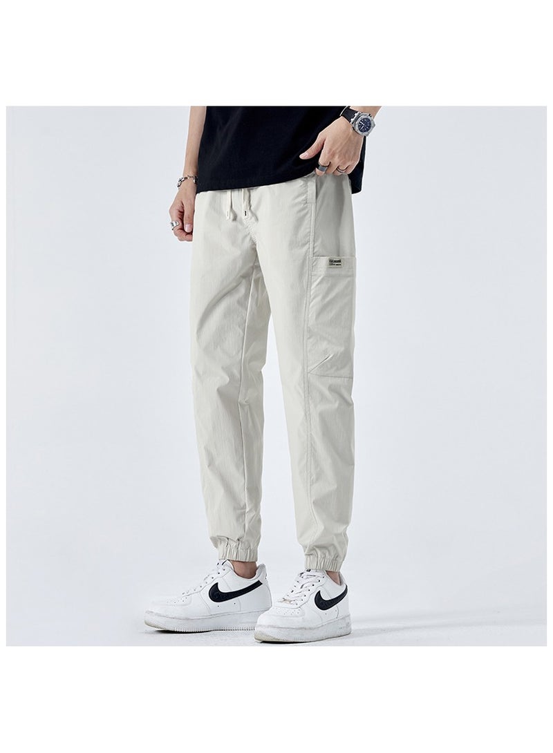 Fashionable Men's Casual Minimalist Style, Easy Matching Foot Binding Sweatpants  - Image 1