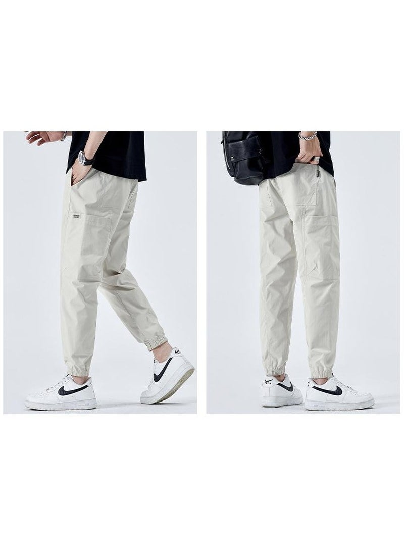 Fashionable Men's Casual Minimalist Style, Easy Matching Foot Binding Sweatpants  - Image 3