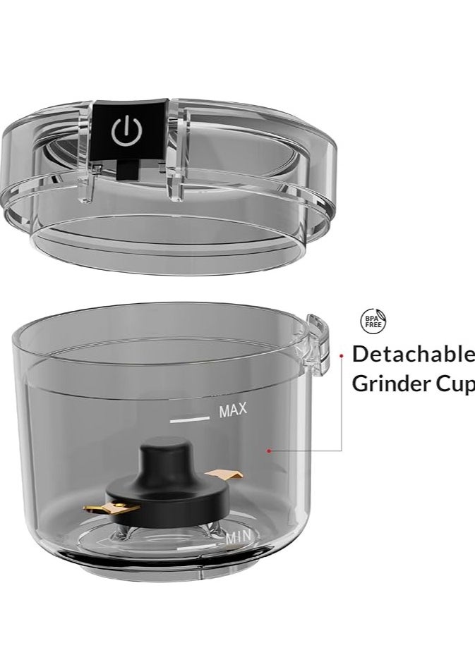 Feller Feller Germany, Electric Coffee Grinder/Spice Grinder, 150W Power, Premium Titanium-Coated Blade, Safety Switch, Detachable Cup, BPA-Free, EG151, (Black)  - Image 3