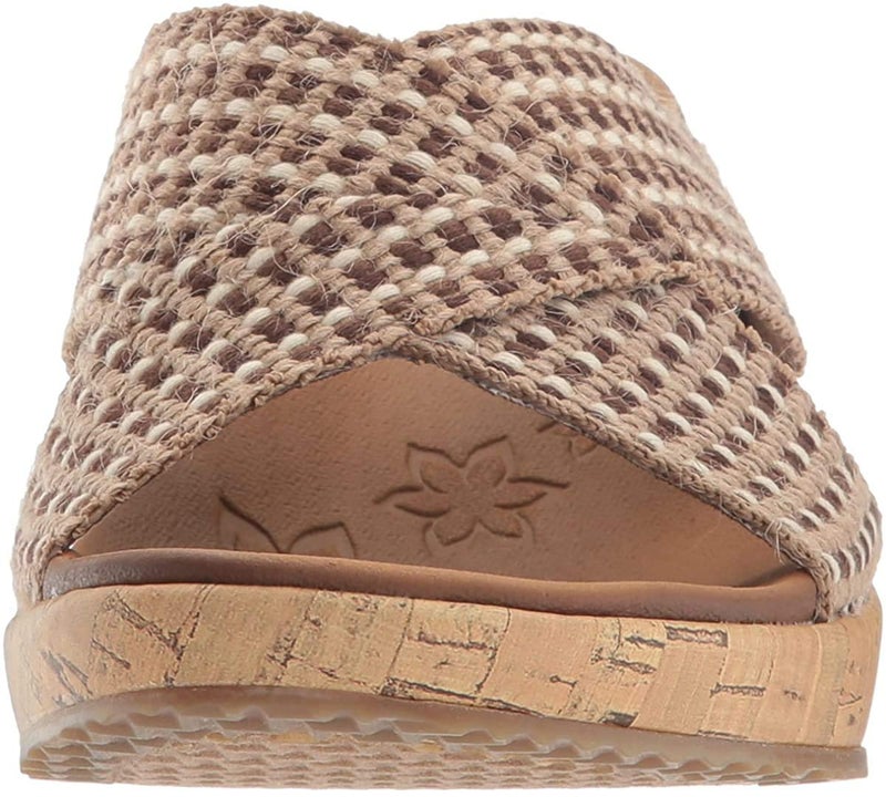 Skechers Women's Beverlee-Delighted Wedge Sandal, Natural, 8 M US - Image 2