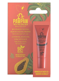 Dr.PAWPAW Hydrating Moisturizing Coral Tented lip and Cheek Balm 10ml 