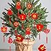 Whaline 36 Pieces Chinese New Year Decorations Chinese Knot Pendant Red Hanging Ornaments,Lucky Fu Pendants for New - Image 2