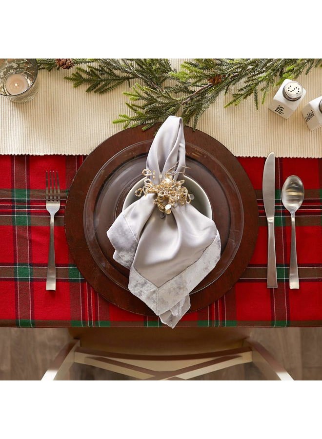 DII Kitchen Décor, Cotton, Red & Green, Holiday Tablecloth, 60x84 - Image 4