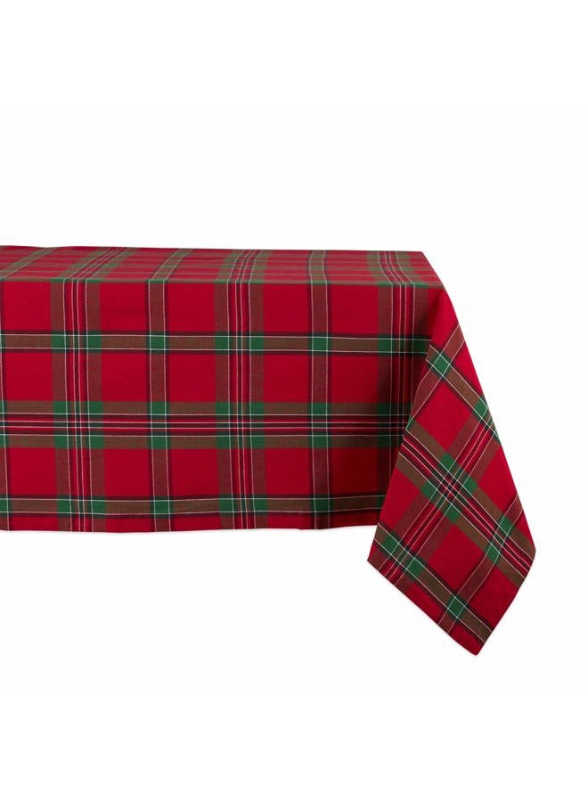 DII Kitchen Décor, Cotton, Red & Green, Holiday Tablecloth, 60x84 - Image 1