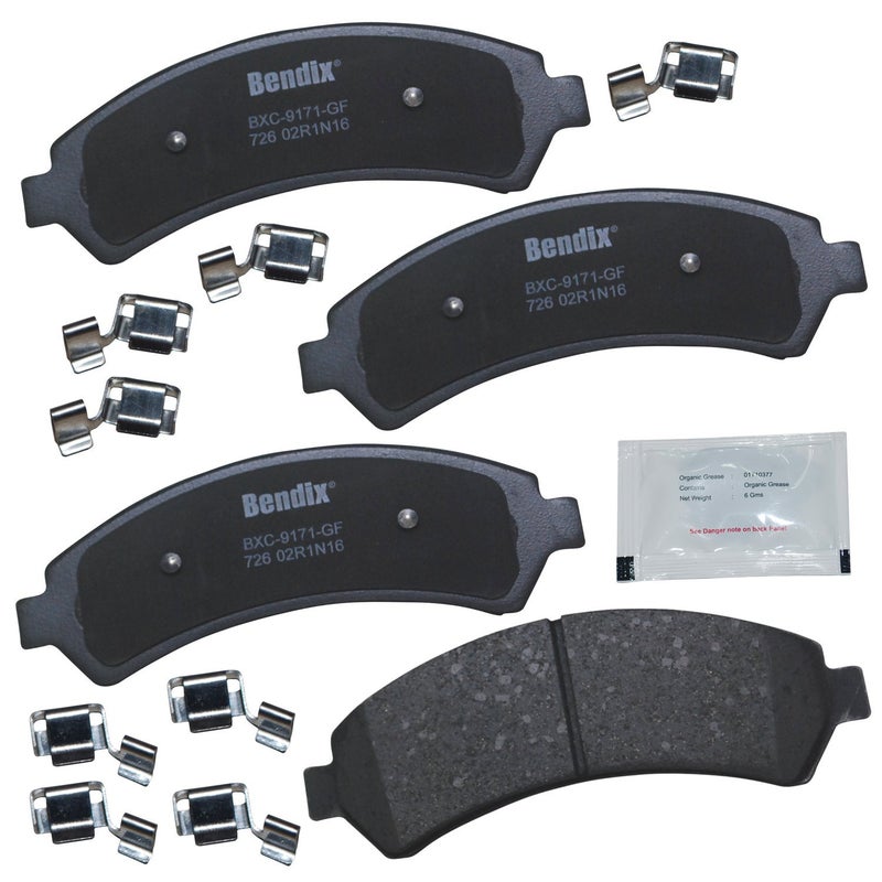 Bendix Priority1 CFC726 Ceramic Front Brake Pads for Chevrolet Blazer 2005-1997, S10 2004-1998, GMC Jimmy 2005-1997, Sonoma 2004-1998, Isuzu Hombre 1999-1998, Oldsmobile Bravada 2001-1997 - Image 5