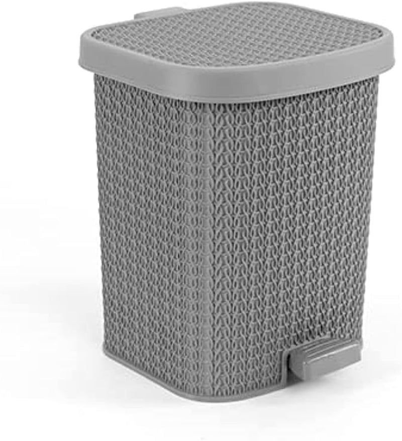 El Helal and Silver star Large Palm Trash bin 20l (Grey)