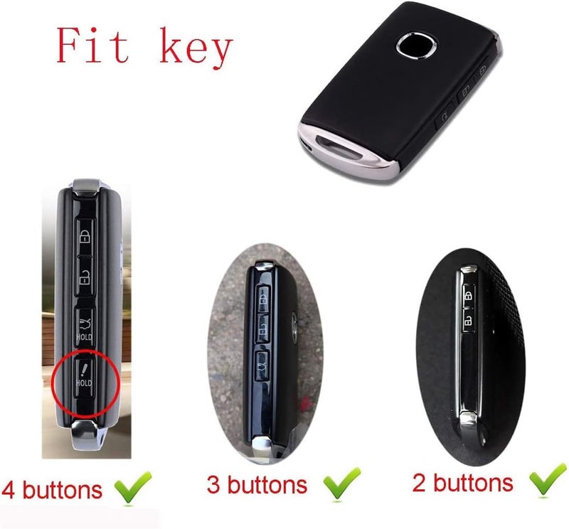 Tukellen Key Fob Cover for Mazda - 360 Degree Full Protection - Silver - Image 2