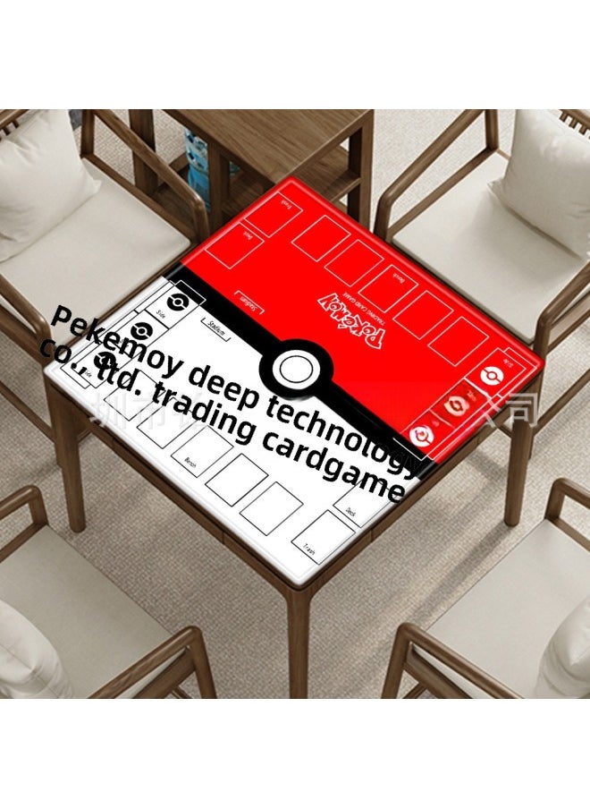 Pokemon Double Battle Ptcg Card Mute Table Mat Square Table Thickened Game Mat-Color:600*600*2 Good Performance Cloth-Pattern:MY703294