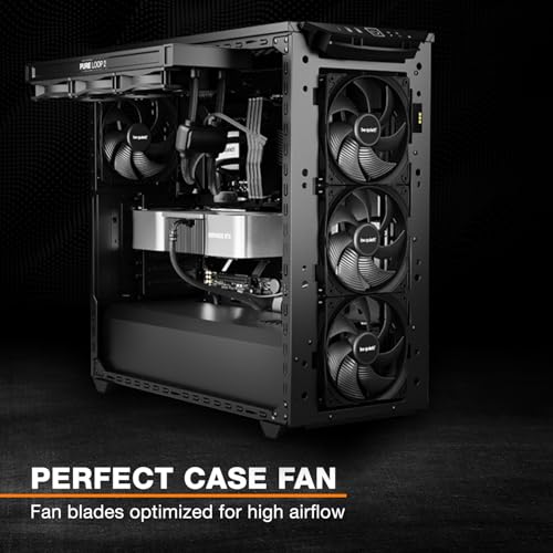 be quiet! Pure Wings 3 140mm PWM, 3 Included, high top-end Speed, Low Minimum RPM, Optimized Fan Frame, Newly Designed Fan Blades - Image 3