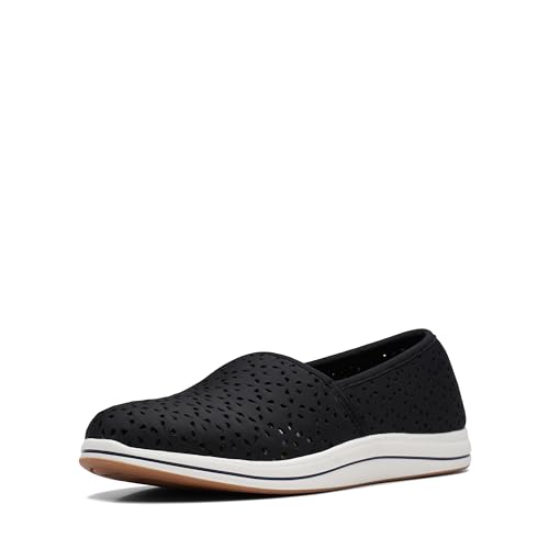 Clarks CloudSteppers Women's Breeze Emily Loafer, Black Synthetic, 6.5 Medium US - Image 1