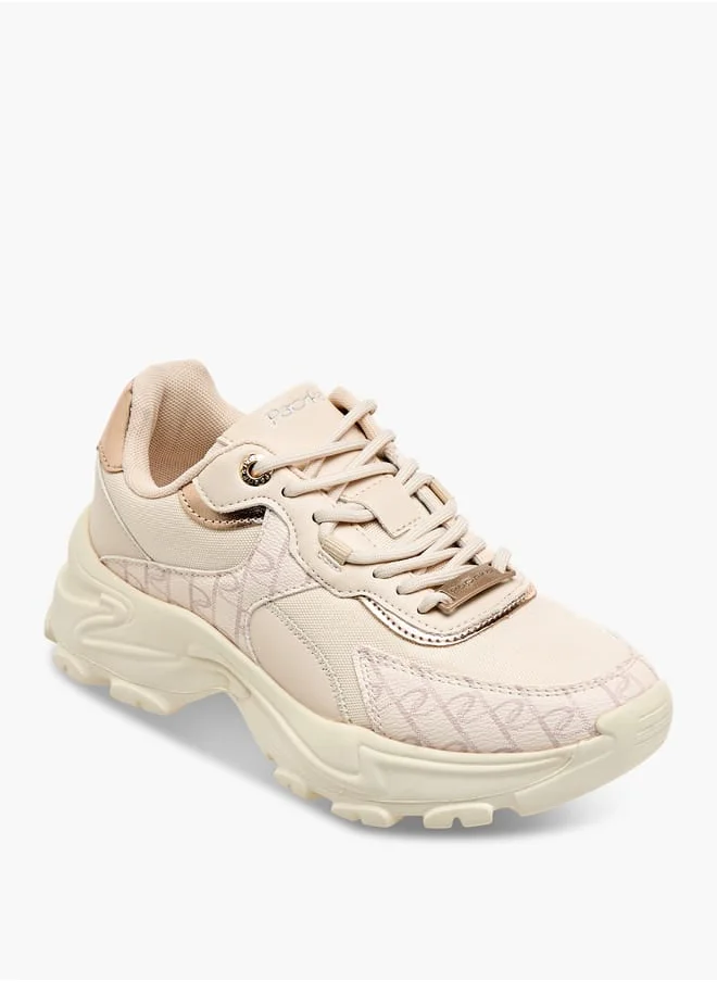 Paprika Women Panelled Lace-Up Sneakers