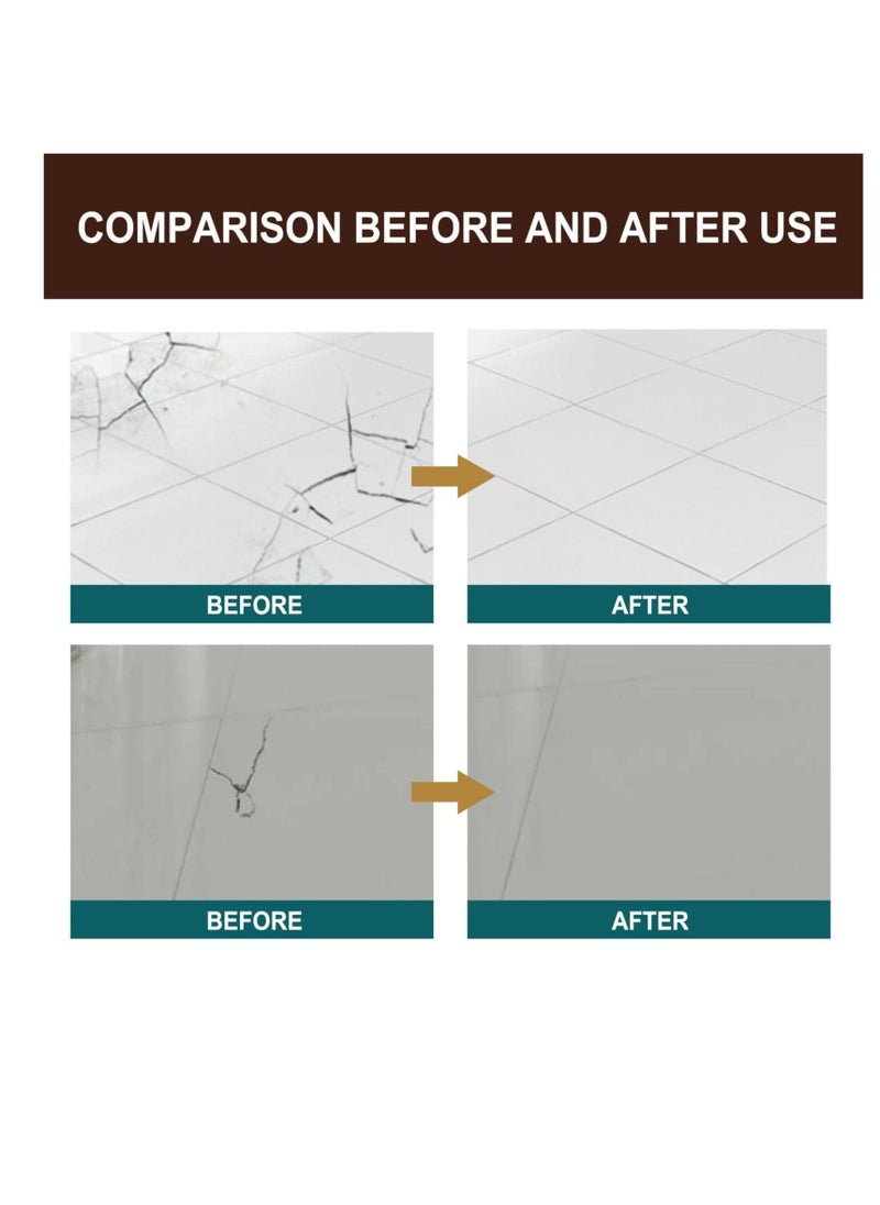 Generic - Ceramic Tile Repair Paste, 100ml Porcelain Repair Kit, Bathtub Repair Paste, Enamel Fiberglass Porcelain Acrylic Repair Cream, Tile Tub Sink and Shower Repair Paste for Scratches Holes Cracks - Image 1