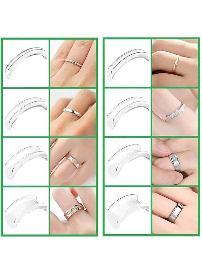 erorex Ring Size Adjuster Invisible Ring Sizer Adjuster For Loose Rings Re Sizer Fit Any Rings With Jewelry Polishing Cloth Premium Ring Tightner For Women And Men 8Pcs - Image 3