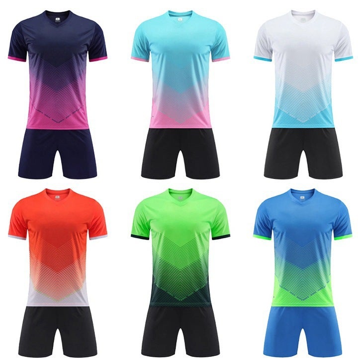 New Year'S Football Uniform Set Printed With Spring Festival Cup Game Team Uniform For Junior High School Students And Kidsren Quick-Drying Short-Sleeved Football Clothes - Image 3