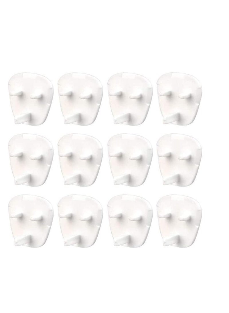 12 pcs Plug Socket Covers Baby Proof Home Safety Socket Protection Guard for Child, UK Socket Protector for Kids Child Safety, British Socket Covers for 3 Pin Plug Socket  - Image 1