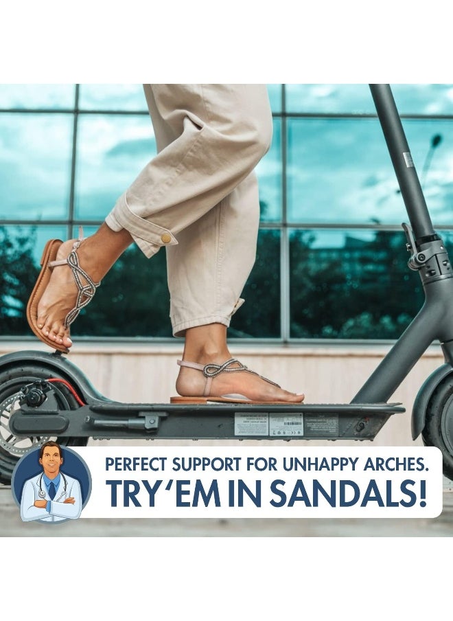 Dr. Frederick's Original - DFO Arch Support Insoles for Plantar Fasciitis Relief - 6Pcs - High Arch Support Inserts for Flat Feet - for Men & Women - Can be Worn with Shoes - Better than Foot Brace - Image 1