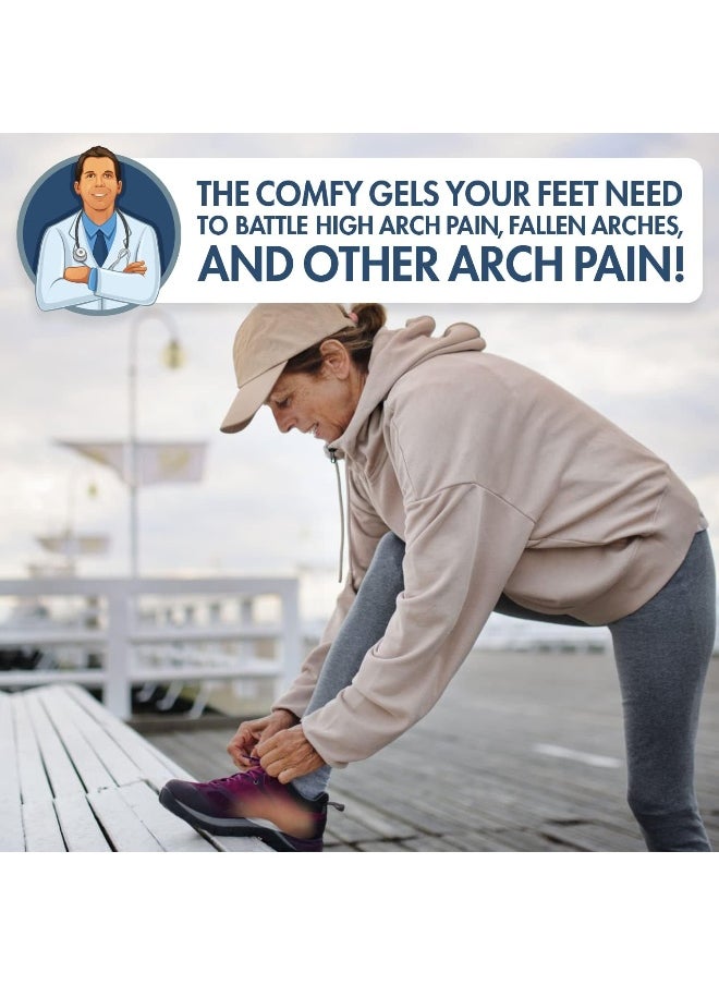 Dr. Frederick's Original - DFO Arch Support Insoles for Plantar Fasciitis Relief - 6Pcs - High Arch Support Inserts for Flat Feet - for Men & Women - Can be Worn with Shoes - Better than Foot Brace - Image 1