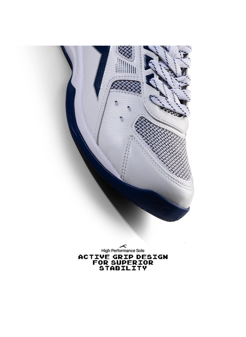 HUNDRED Raze Non-Marking Professional Badminton Shoes for Men | Size: EU 44/UK 10/US 11 | Material Upper: Polyester, Sole: Rubber | Suitable for Indoor Tennis/Squash/Table Tennis/Basketball & Padel  - Image 5