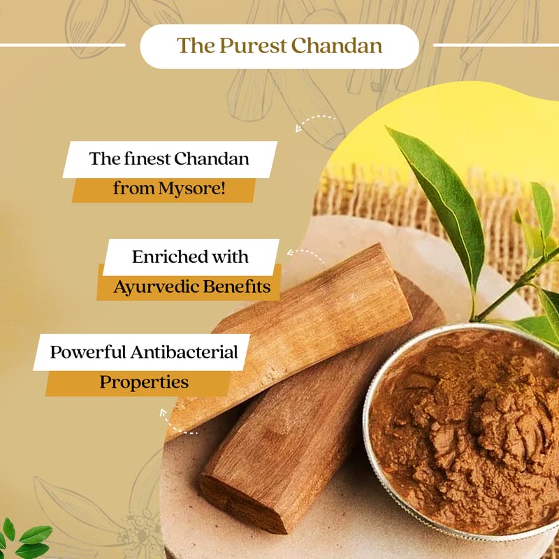 Naturalis Essence of Nature Sandalwood StickNatural Chandan stick for skin face and Pooja 37 GMS - Image 4