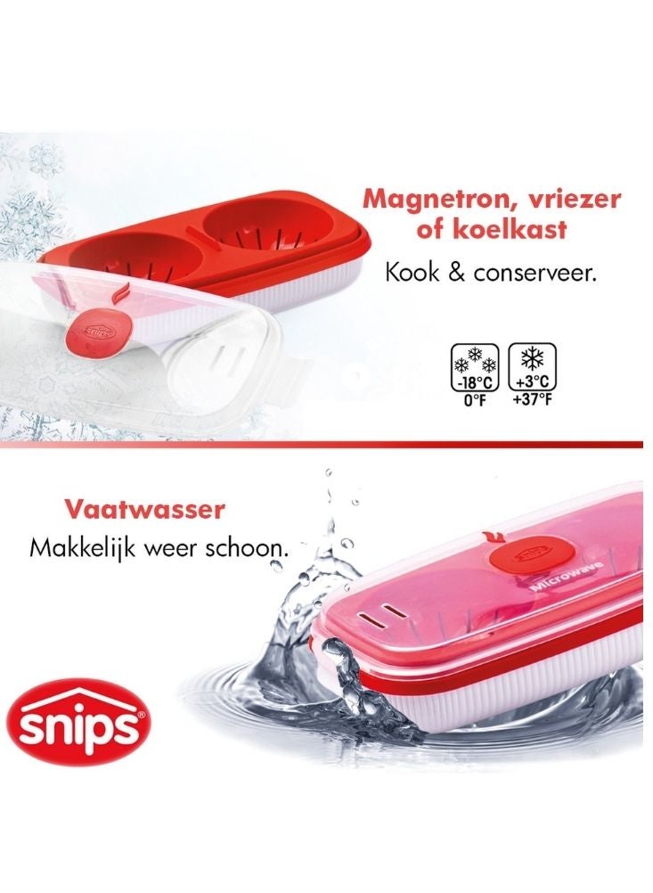 Snips Microwave Egg Cooker with Steam Vent Lid - Image 3