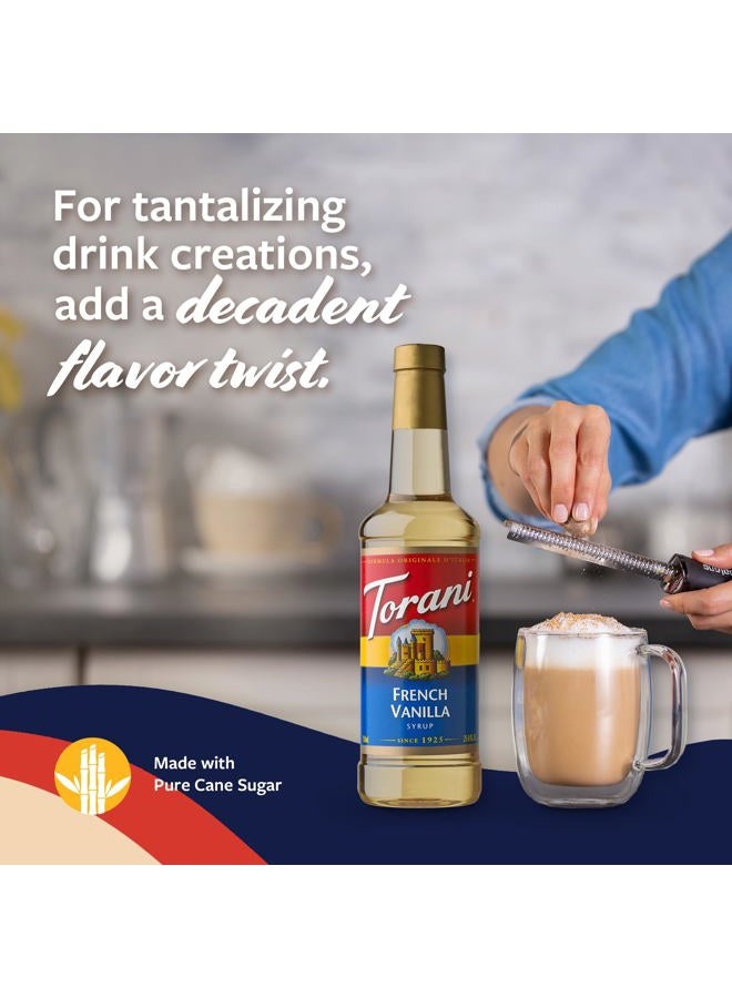 Torani Coffee Syrup, French Vanilla Flavored Syrup for Drinks, Pump Included, 25.4 Fl Oz - Image 4