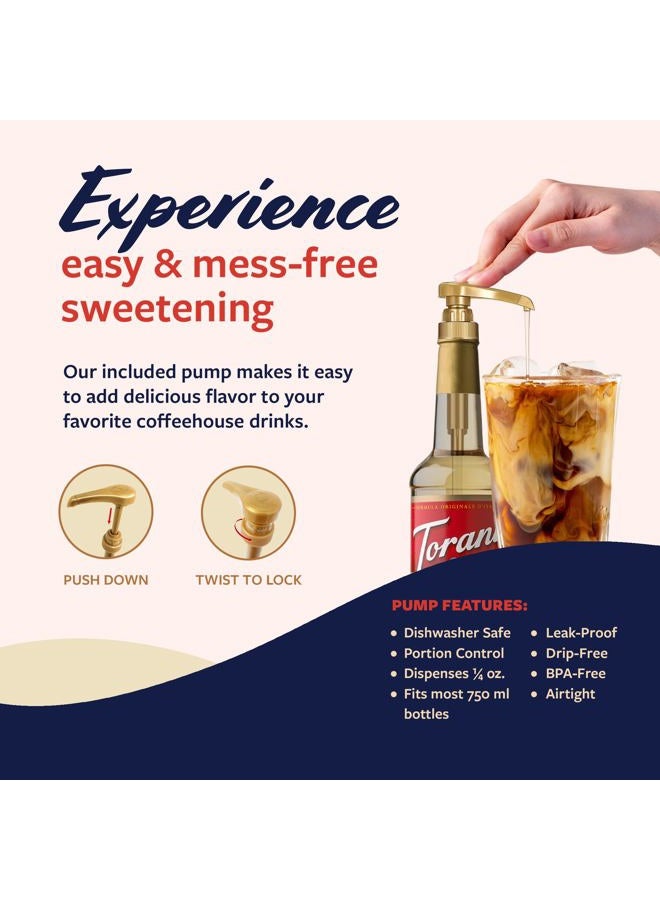 Torani Coffee Syrup, French Vanilla Flavored Syrup for Drinks, Pump Included, 25.4 Fl Oz - Image 5