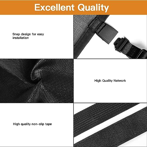 Upitry Dog Pet Mesh Gate Stairs Baby Safety Barrier Gates for Stairway No Drilling Puppy Gates for Indoor Banister to Banister Baby Gates for Stairs - Image 3