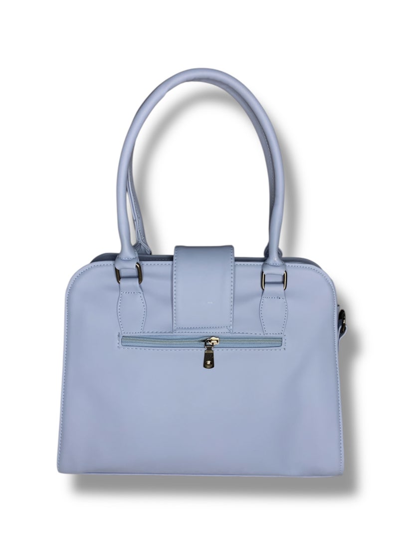 Women’s Handbag and Crossbody – baby blue with Multicolor Design and Elegant Style - Image 3