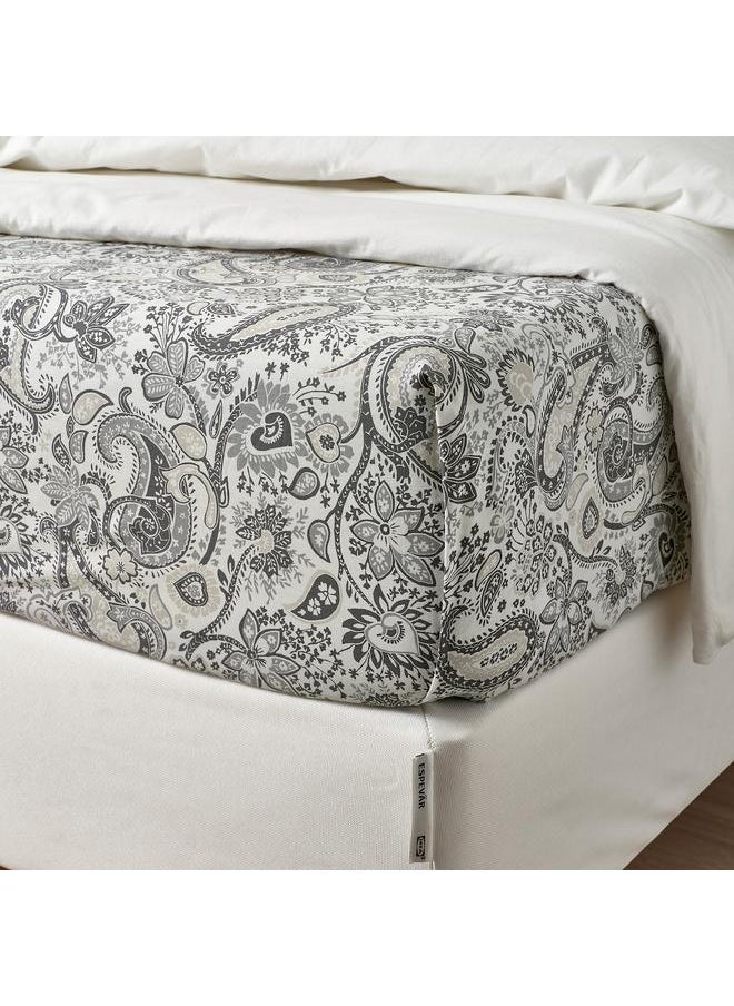Generic Flat sheet, grey/white, 150x260 cm  - Image 4