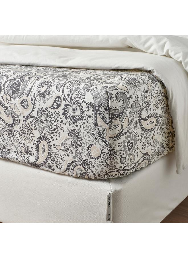 Generic Flat sheet, grey/white, 150x260 cm  - Image 5