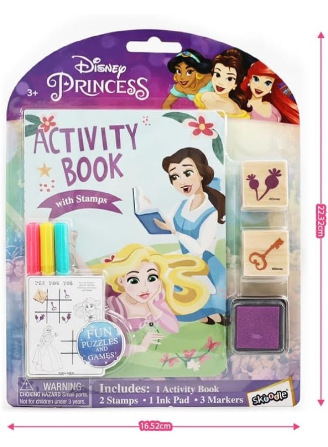 SKOODLE Disney Activity Coloring Book with Stamps & Markers Kids Painting kit Educational Toys for 3-6 Boys & Girls Birthday Gifts School Craft Activities (Princess) - Image 5