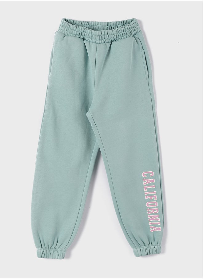 LC WAIKIKI Elastic Waist Printed Girl Jogger Sweatpants  - Image 1