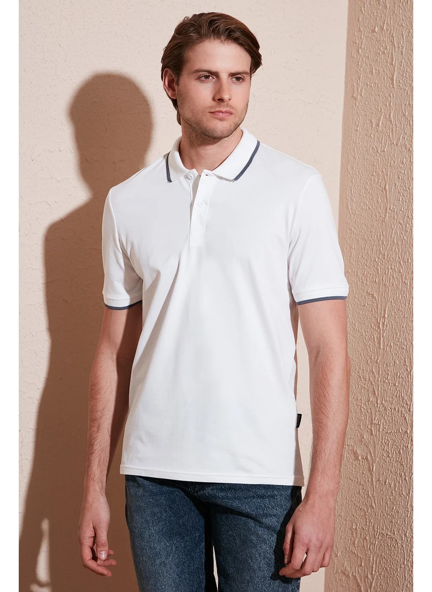 بوراتي Cotton Regular Fit Polo Neck T Shirt Men's Polo Neck T Shirt 5902063