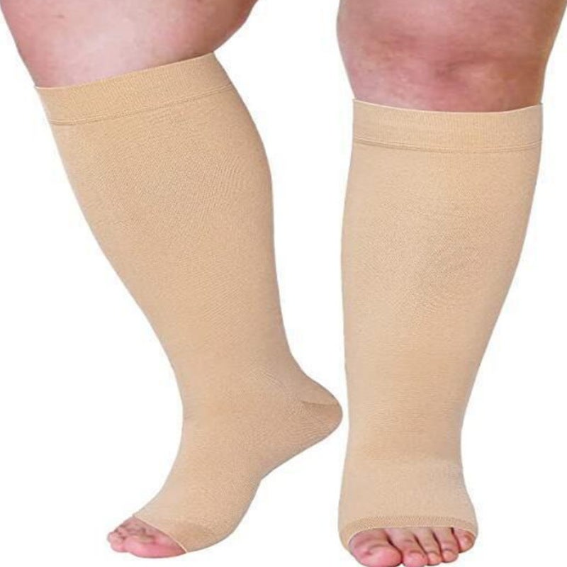 Plus Size Mid-Tube Vein Secondary Elastic Stockings Varicose Segmented Pressure 20-30Mmhg Vein Compression Stockings Size - Image 2