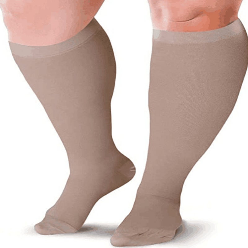 Plus Size Mid-Tube Vein Secondary Elastic Stockings Varicose Segmented Pressure 20-30Mmhg Vein Compression Stockings Size - Image 4