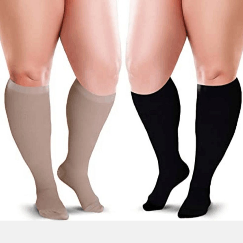Plus Size Mid-Tube Vein Secondary Elastic Stockings Varicose Segmented Pressure 20-30Mmhg Vein Compression Stockings Size - Image 5