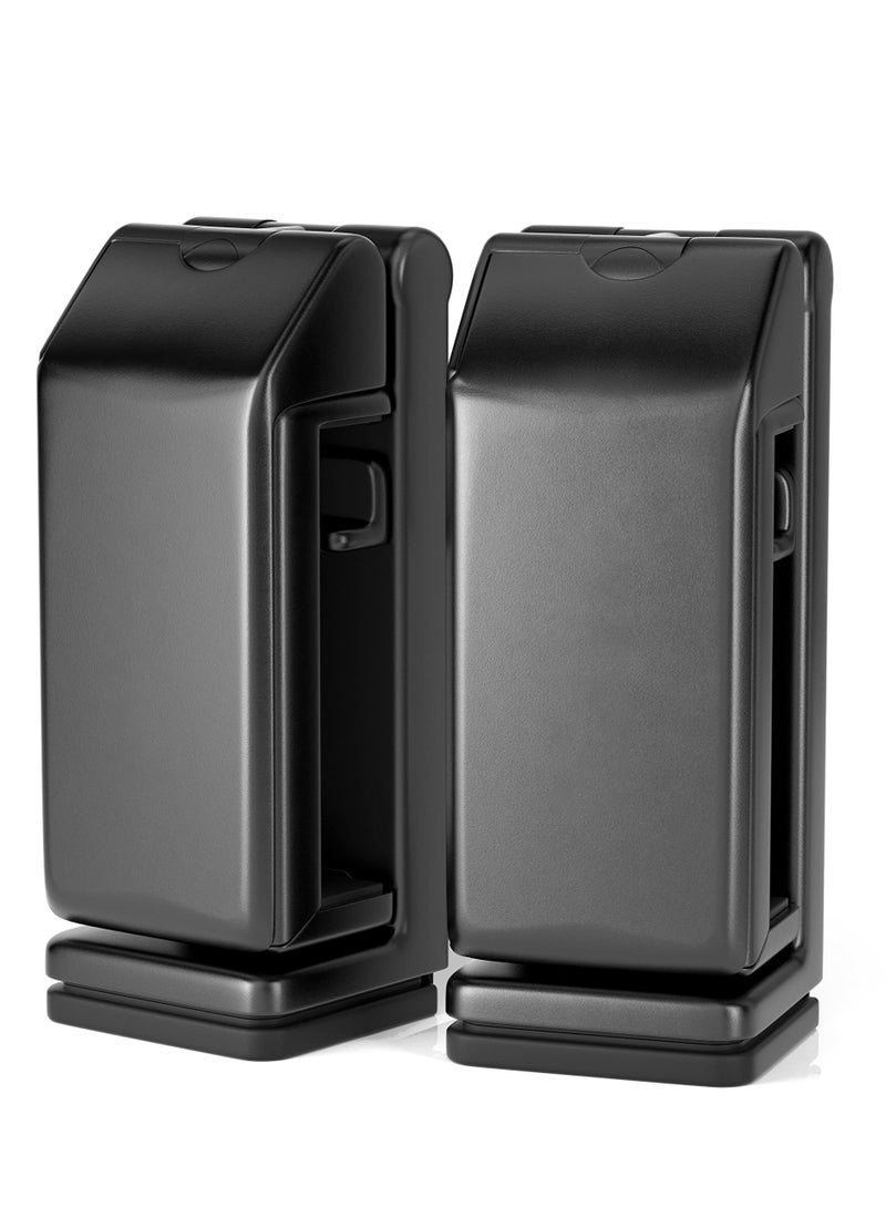 SYOSI Universal Airplane in Flight Phone Mount. Handsfree Phone Holder for Desk with Multi-Directional Dual 360 Degree Rotation. Pocket Size Travel Essential Accessory for Flying - Image 1