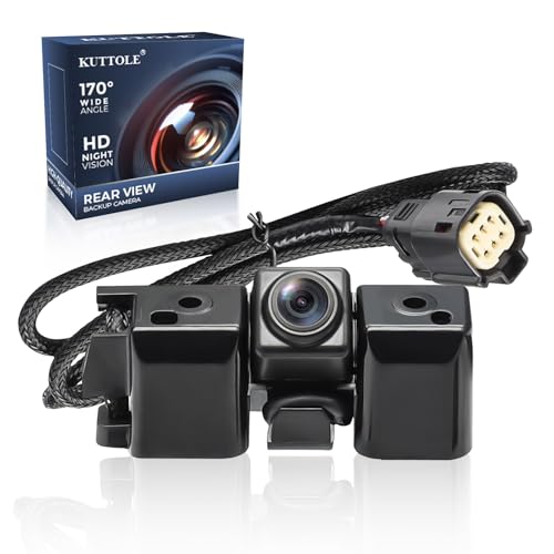 KUTTOLE Backup Camera 170° HD Night Vision Compatible with 2014 2015 Chevy Silverado Cheyenne GMC Sierra 1500 2500 HD 3500 HD; Replaces 23306741, 22803702 - Image 1