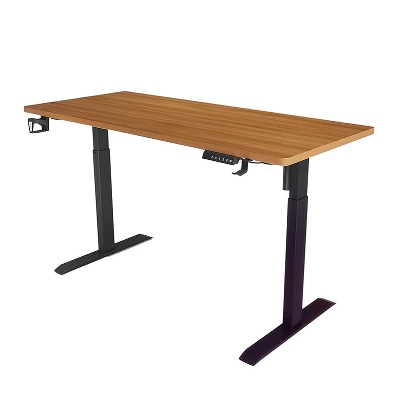 The Better Home THE BETTER HOME Electric Height Adjustable TableGaming Table For Gaming SetupComputer Table For HomeStudy Table For StudentsSit Stand DeskOne Key ResetDigital Display1606072117cm Walnut  - Image 2