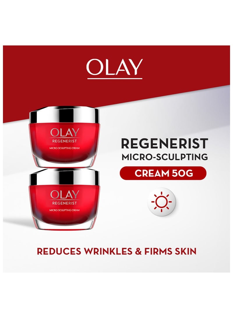 Olay Regenerist Micosculpting Day Cream 50g, Moisturizer for Tighter, Firmer Skin - Image 2