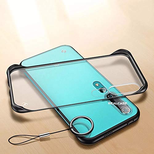 REALCASE Xiaomi Mi 10 5G / Mi 10 Pro 5G Back Cover Case | Stylish Slim Frameless Hard Matte Back TPU Shock Proof Bumper Back Cover Case for Xiaomi Mi 10 5G / Mi 10 Pro 5G (F-Black) - Image 1