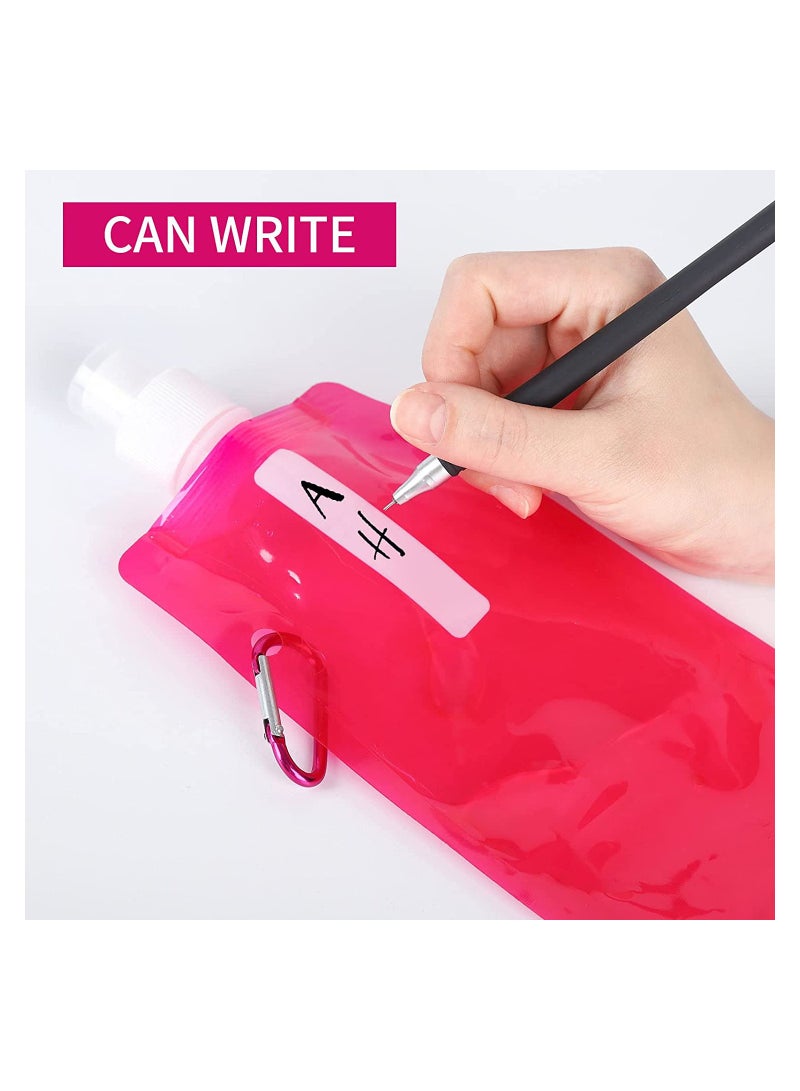 Suntown Foldable Sports Bottle,6 Pcs Colorful Reusable Drink Pouches Bags,480ml Collapsible Water Bottles for Outdoor Sports,Biking,Hiking,Travel - Image 5