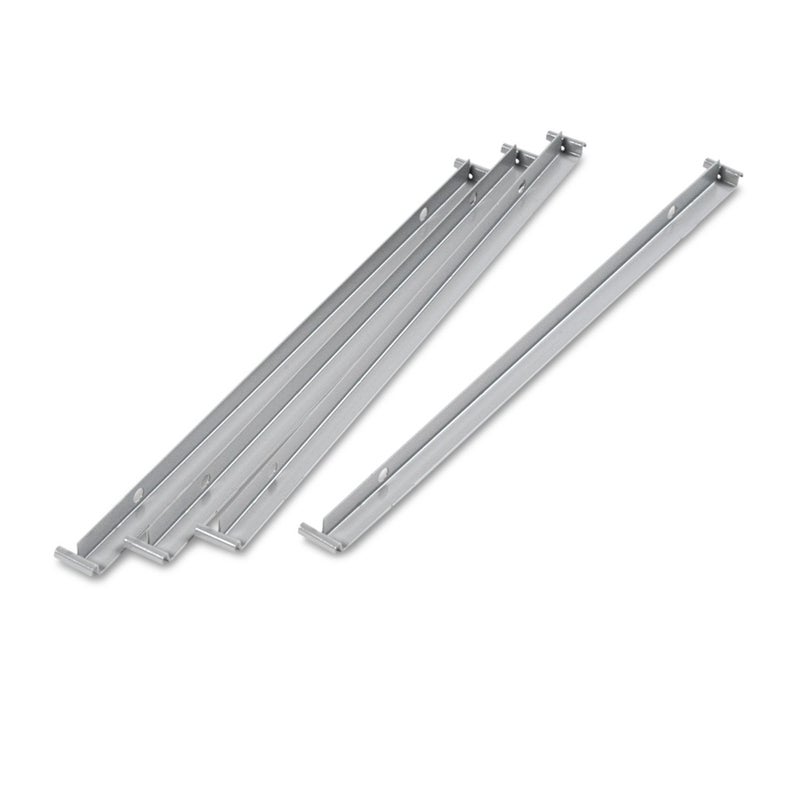 Alera Alera ALELF3036 Two Row Hangrails for 30 or 36 Files Aluminum Pack of 4 
