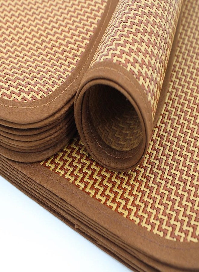 UtySty 2 Pack Cat Cooling Mat Self Cool Pad Seats Summer Bamboo Rattan Woven Sleeping Rest Mats for Pets Puppy Dog Kitty Kennels Crates Guinea Pig Hamster Rabbit 35x50cm - Image 4