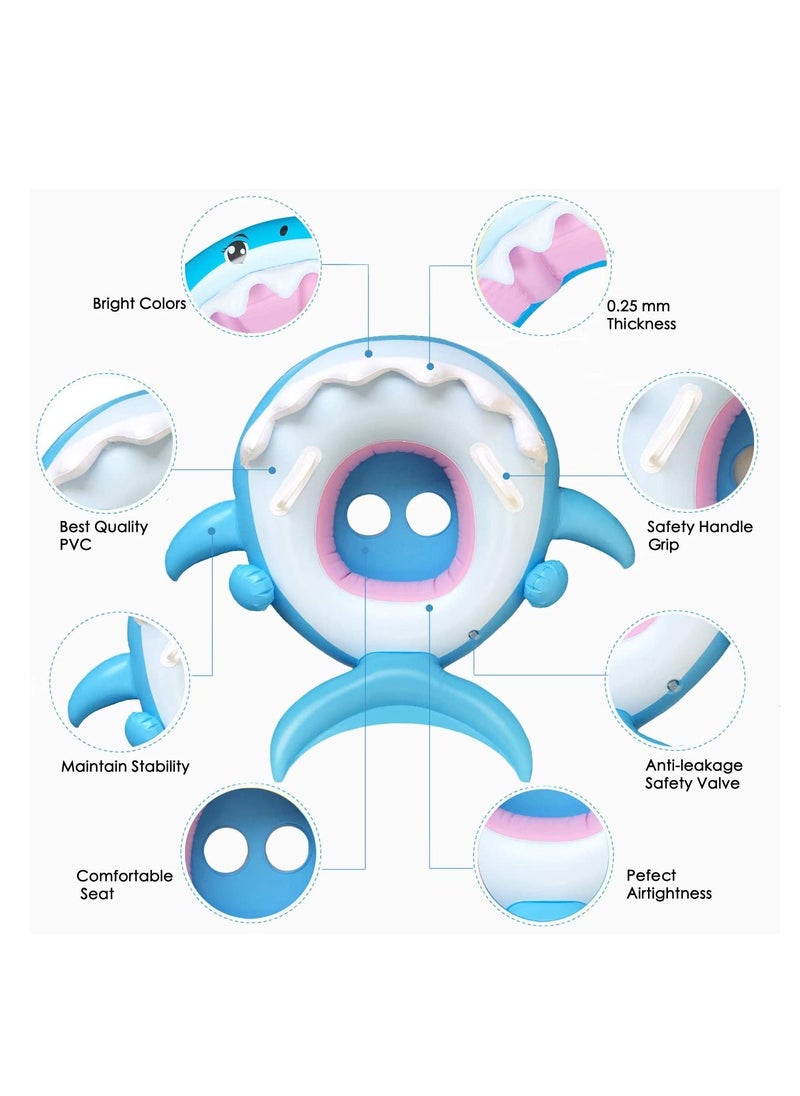 Generic - Baby Pool Float Swimming Float with Canopy Inflatable Floatie Swim Ring for Kids Aged 6-36 Months - Image 1