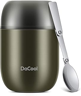 DaCool Hot Food Jar Insulated Lunch Box Container Vacuum Stainless Steel 16 Ounce Kids Adult Bento Box for Hot Food - Image 1