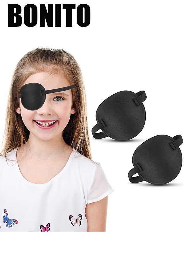 BONITO 2PCS Eye Patches  for Kids Girls Boys, Adjustable Eyepatch for Lazy Eye Amblyopia  - Image 1