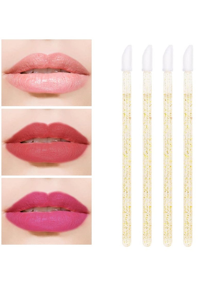 ماركة غير محددة فرشاة شفاه مفرغة، 100PCS ملمع شفاه فرش شفاه ملمع شفاه مفرغة أحمر شفاه ملمع شفاه قناع شفاه عيون، ذهب  - Image 5