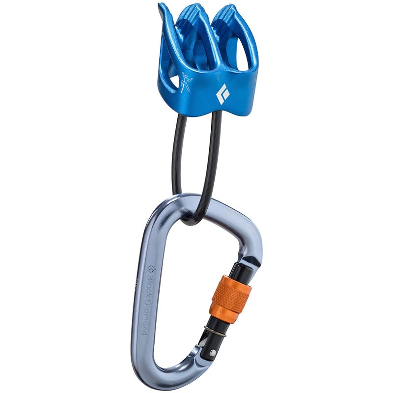 Black Diamond Big Air Atc Xp Belay Device And Rocklock Screwgate Locking Carabiner Package For Rock Climbing